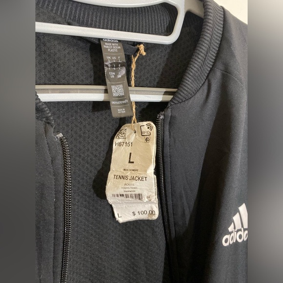 Adidas Mens Woven Bomber Jacket - Size Large - Picture 4 of 8